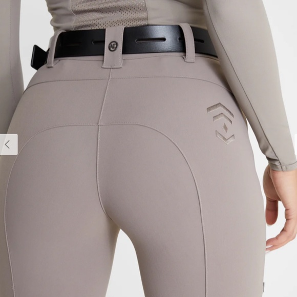 AD Breeches Size UK 8  Taupe NWT Aztec Diamond Equestrian Horse Riding Pants - Picture 3 of 15